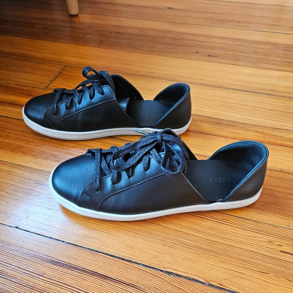 Freda Salvador Eda D'orsay Sneakers Size 7 (Black & White)